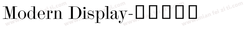 Modern Display字体转换